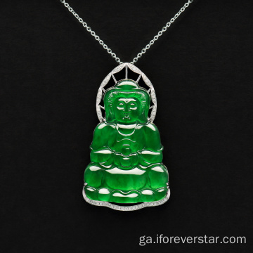 Jadeite Jade bandia pendant trócaire